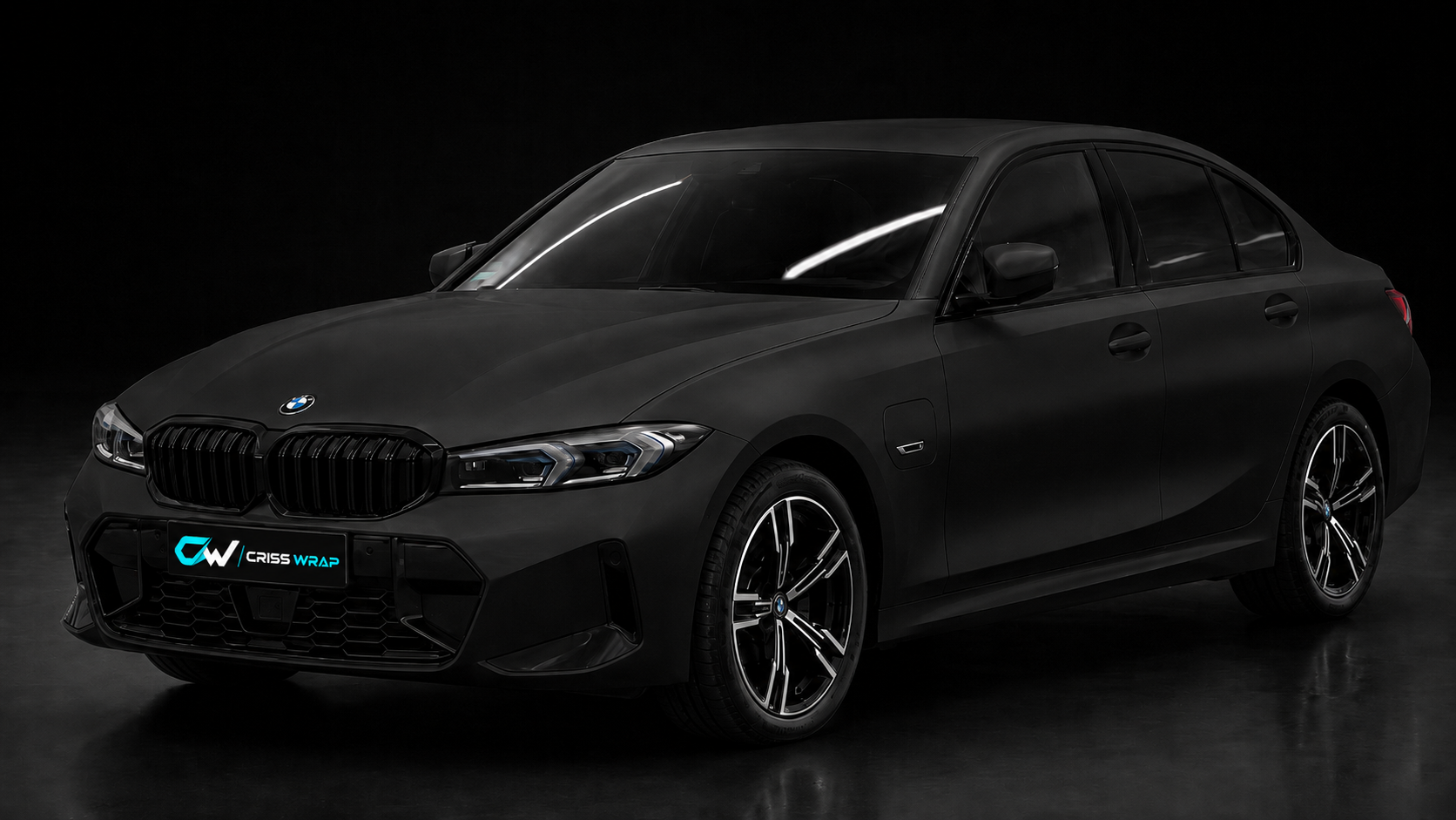 BMW Seria 3 colantare mat negru — Criss Wrap Bragadiru