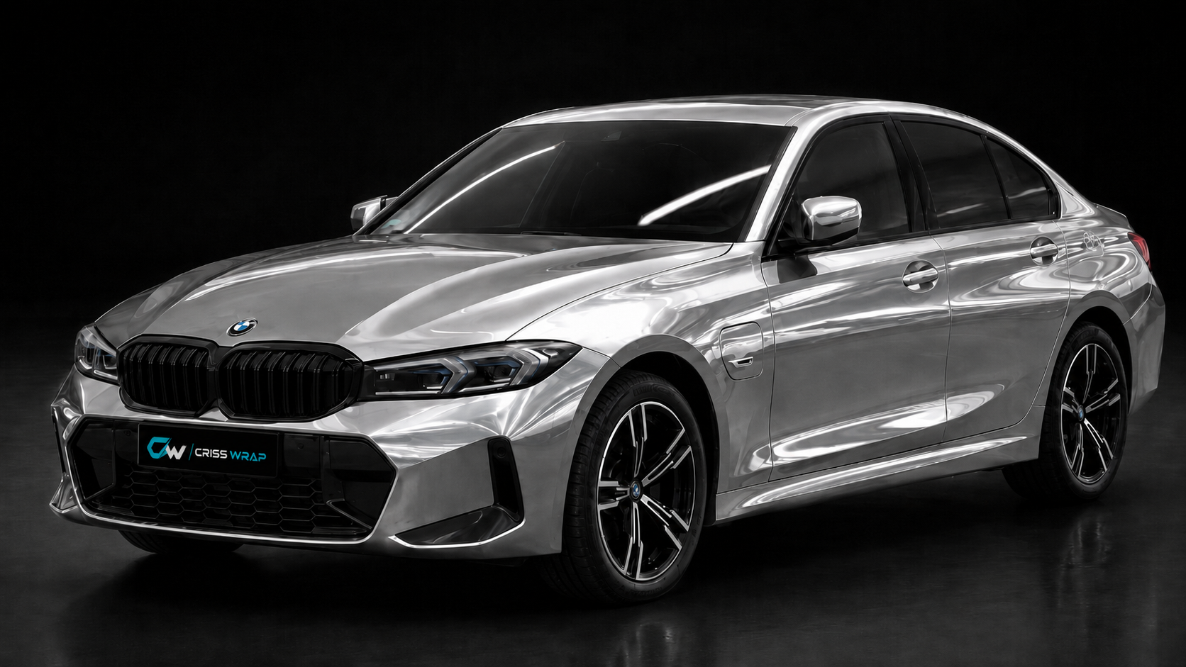 BMW Seria 3 colantare Nardo gri satin — Criss Wrap Bragadiru