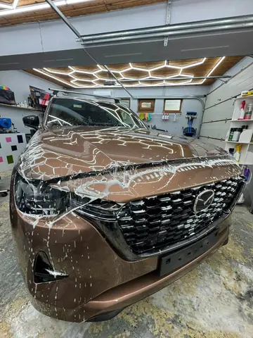 Protecție vopsea cu folie PPF, cadru vertical după aplicare PPF, aplicare profesională la Criss Wrap, Bragadiru.